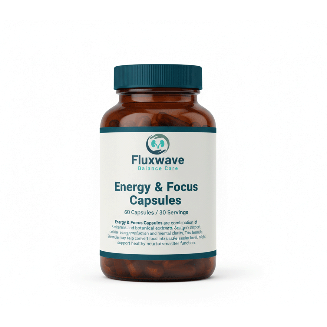 Energy & Focus Capsules – 60 Capsules / 30 Servings
